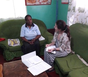 Intervju med en av kvinnene som koker mat på biogass